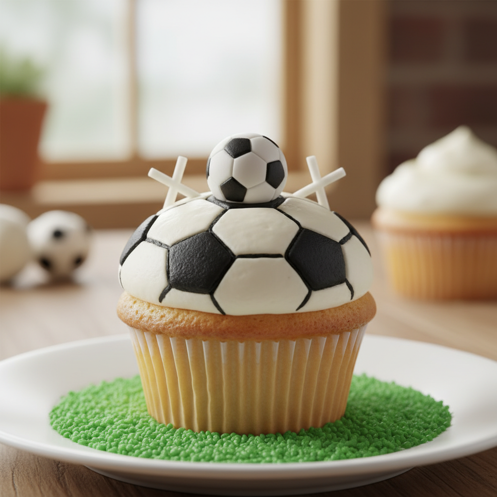Soccer Cupcake